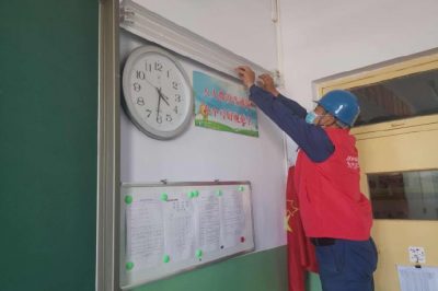 對教職工開展安全教育宣傳，助力學校做好開學準備工作