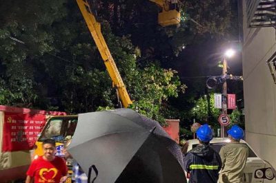 無(wú)懼大風(fēng)，連夜搶修供電線路